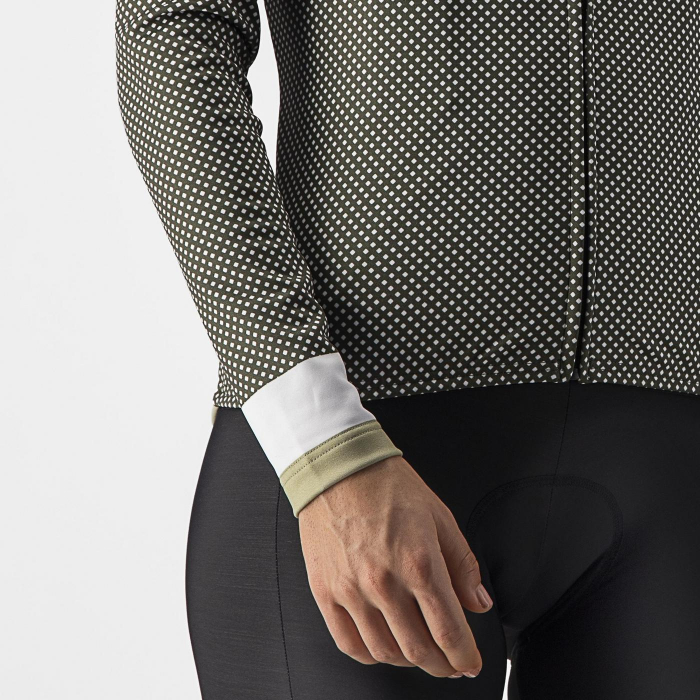 Tricou cu maneca lunga Castelli Volare LS, de dama, Kaki/Alb, S [4]