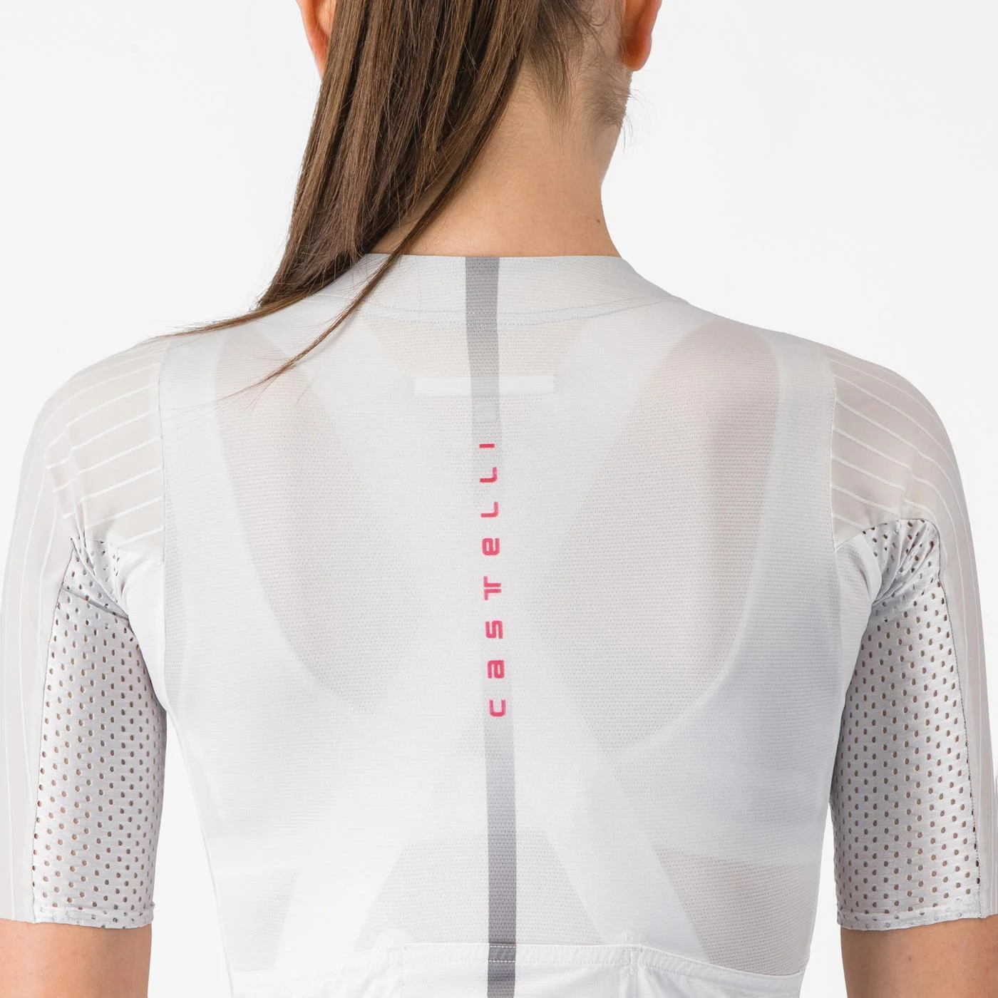Tricou cu maneca scurta Castelli Aero PRO 8S W, pentru femei, gri argintiu, L [6]