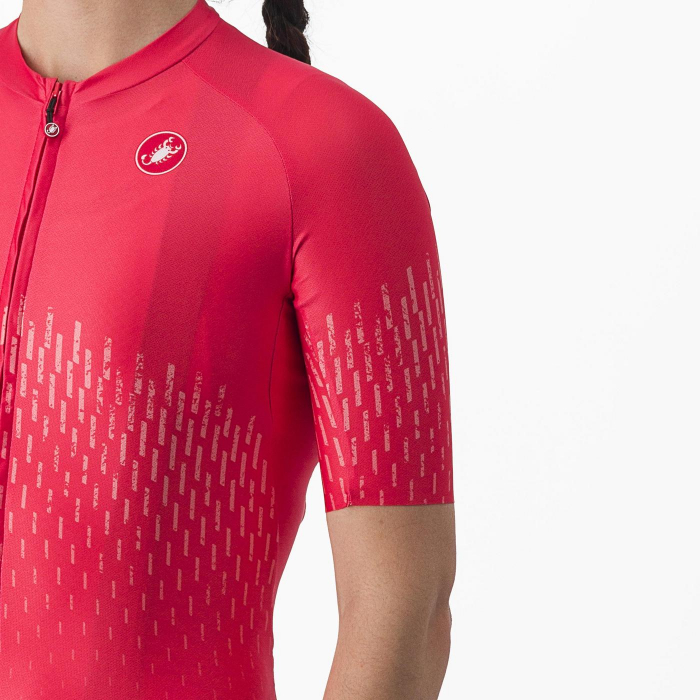 Tricou cu maneca scurta Castelli Aero PRO W, de dama, Rosu, S [4]