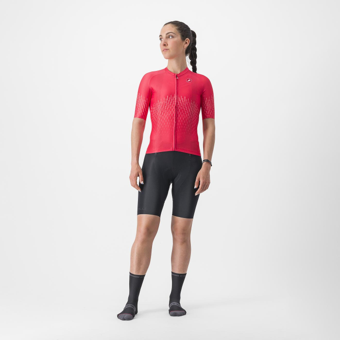 Tricou cu maneca scurta Castelli Aero PRO W, de dama, Rosu, S [6]