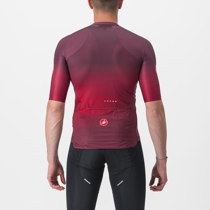 Tricou cu maneca scurta Castelli Aero Race 6.0, Visiniu, XXL [2]