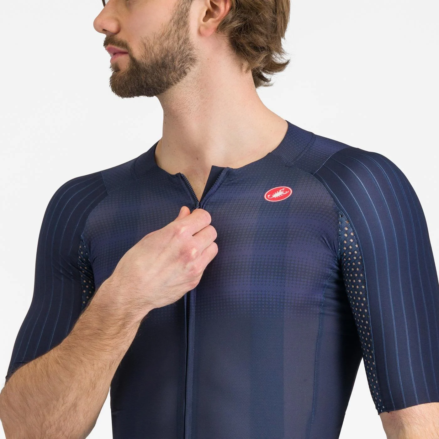 Tricou cu maneca scurta Castelli Aero Race 8S, pentru barbati, albastru belgian, XS [5]