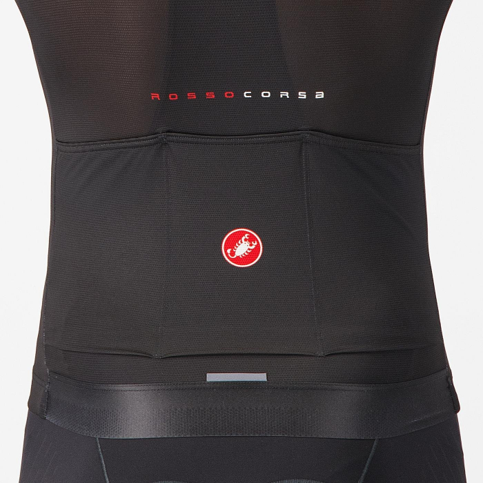 Tricou cu maneca scurta Castelli Aero Race 8S, pentru barbati, negru, L [5]