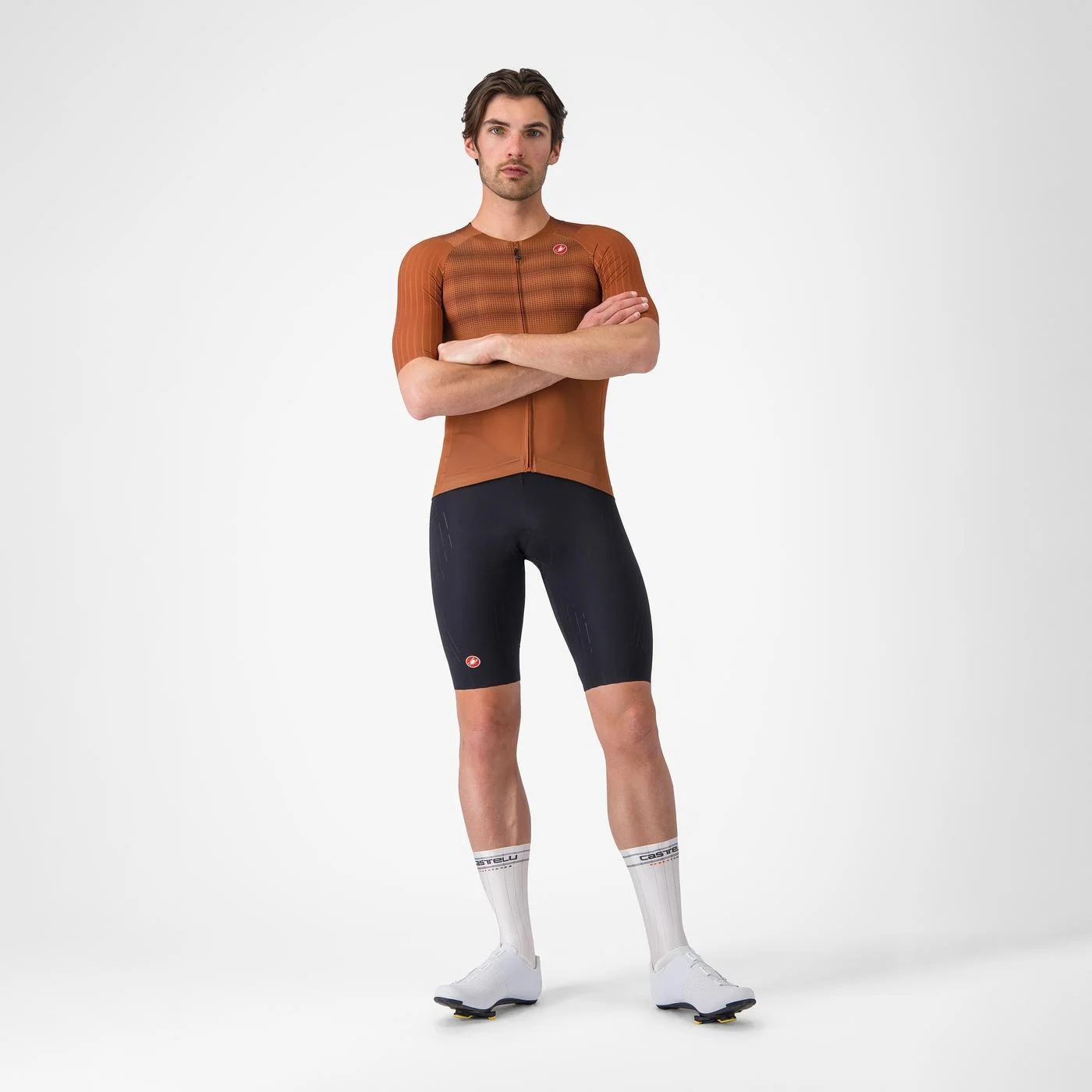 Tricou cu maneca scurta Castelli Aero Race 8S, pentru barbati, maro mocha, L [3]