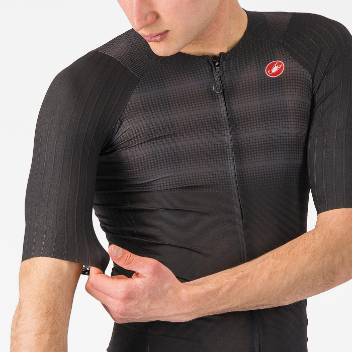 Tricou cu maneca scurta Castelli Aero Race 8S, pentru barbati, negru, L [4]