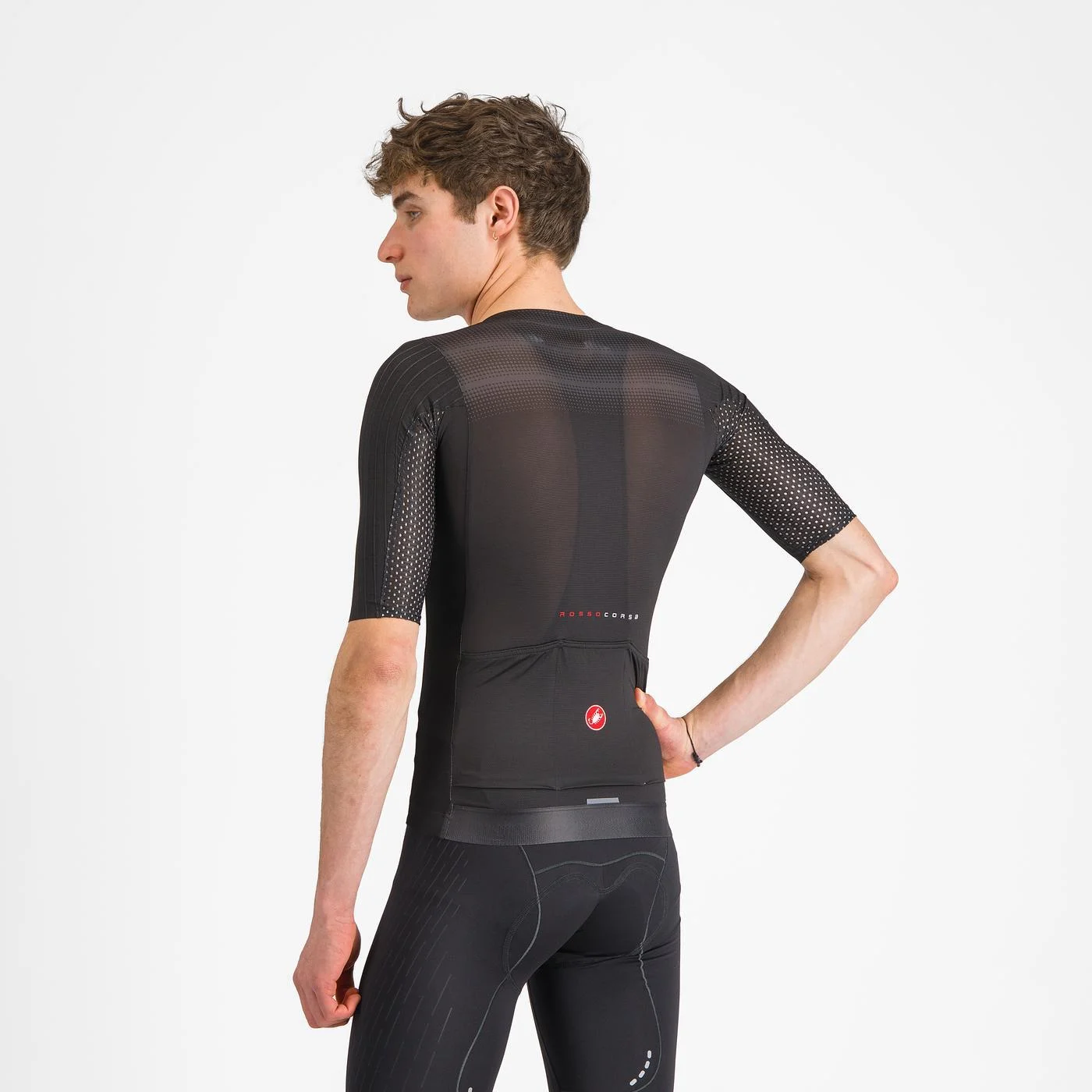 Tricou cu maneca scurta Castelli Aero Race 8S, pentru barbati, negru, L [2]