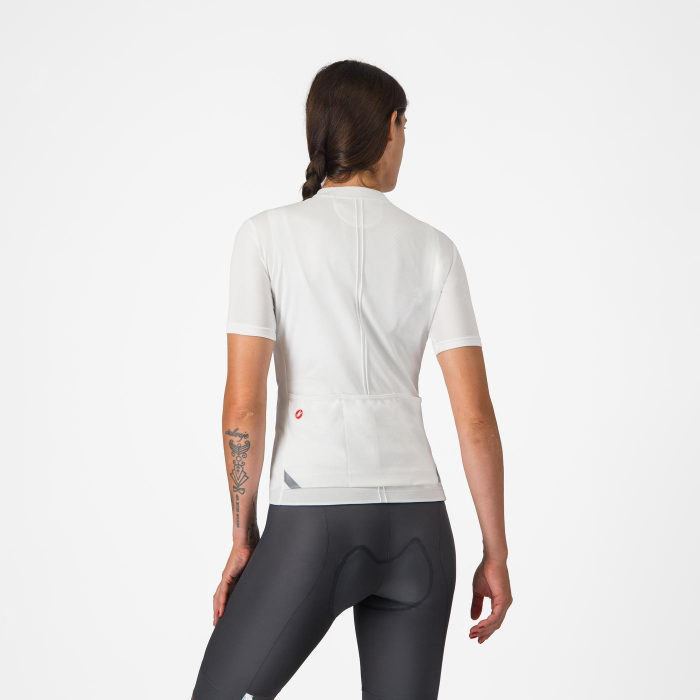 Tricou cu maneca scurta Castelli Anima 4, pentru femei, alb fildes, XL [2]