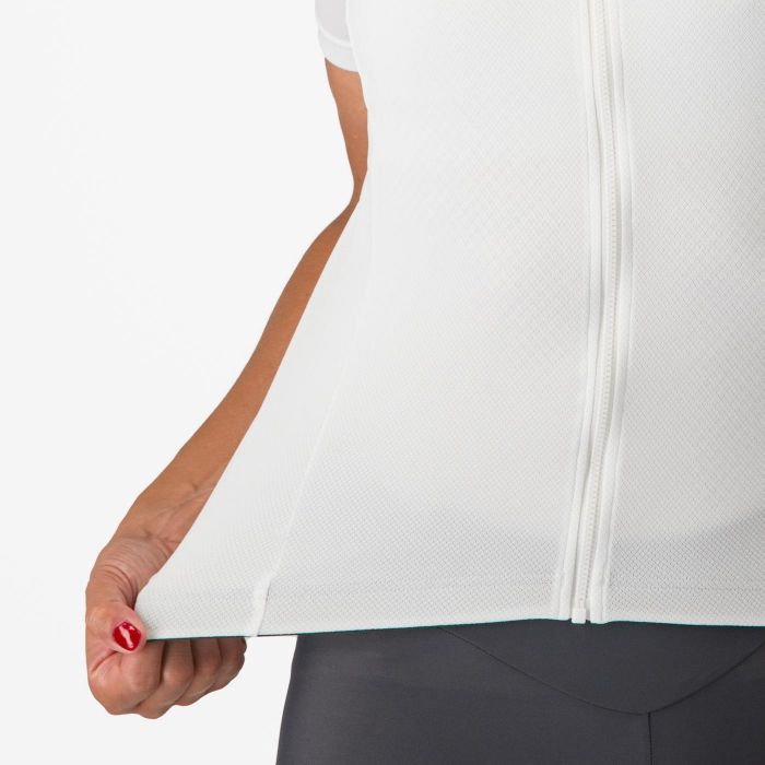 Tricou cu maneca scurta Castelli Anima 4, pentru femei, alb fildes, XL [5]
