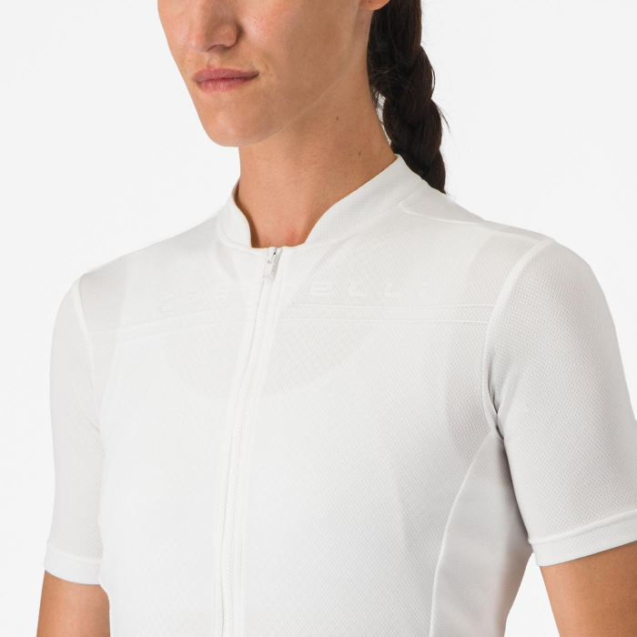 Tricou cu maneca scurta Castelli Anima 4, pentru femei, alb fildes, XL [4]