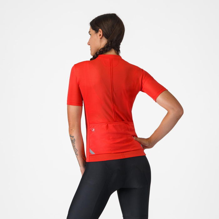 Tricou cu maneca scurta Castelli Anima 4, pentru femei, rosu hibiscus, M [2]