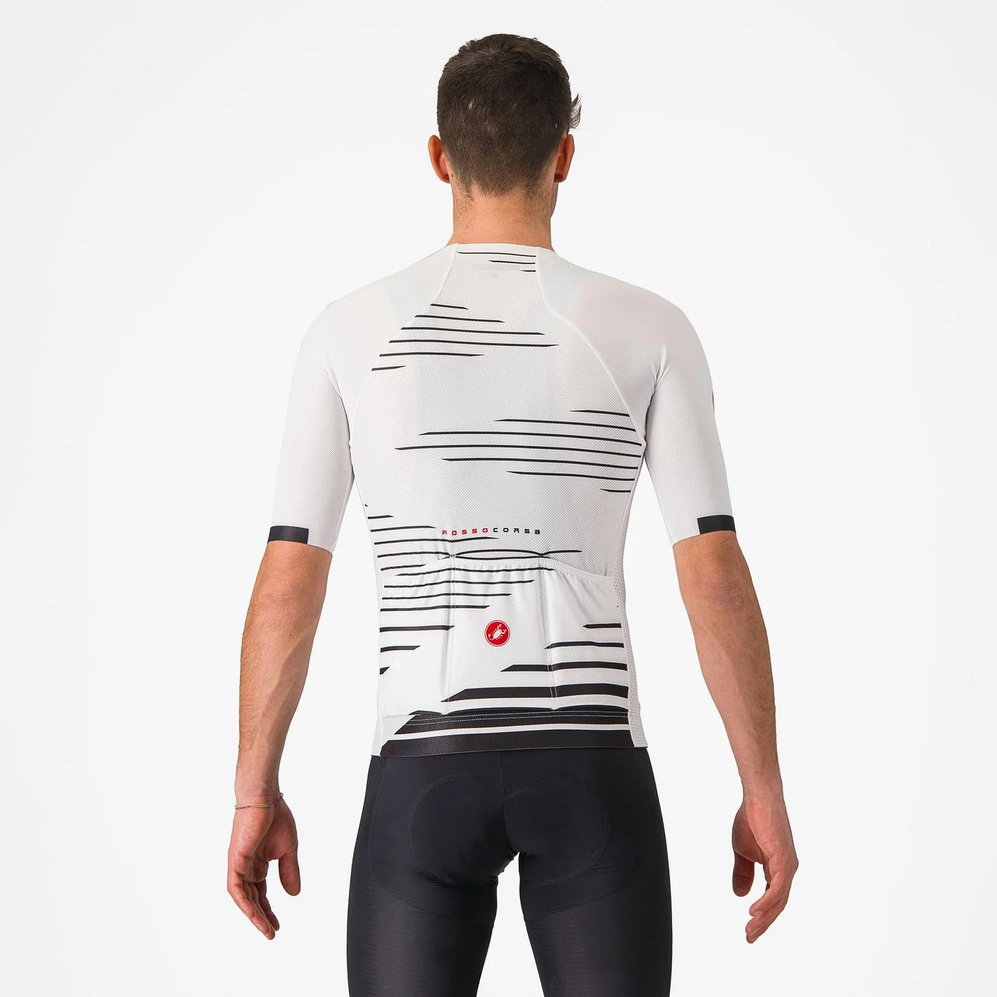 Tricou cu maneca scurta Castelli Climber's 4.0, Alb/Negru, XL [3]