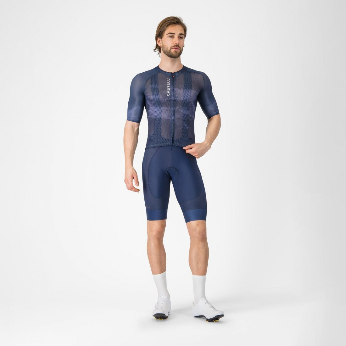 Tricou cu maneca scurta Castelli Climbers A/C, pentru barbati, albastru belgian L [5]