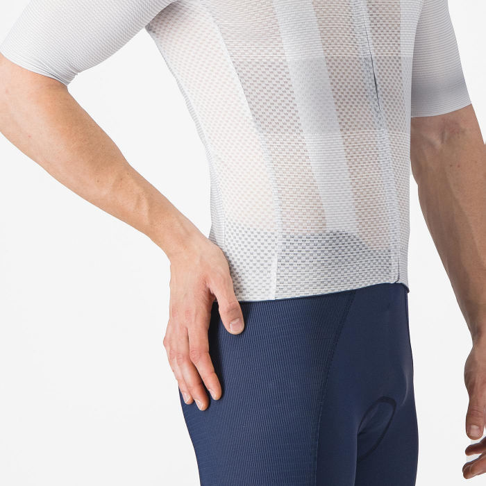 Tricou cu maneca scurta Castelli Climbers A/C, pentru barbati, gri argintiu/rosu, S [5]