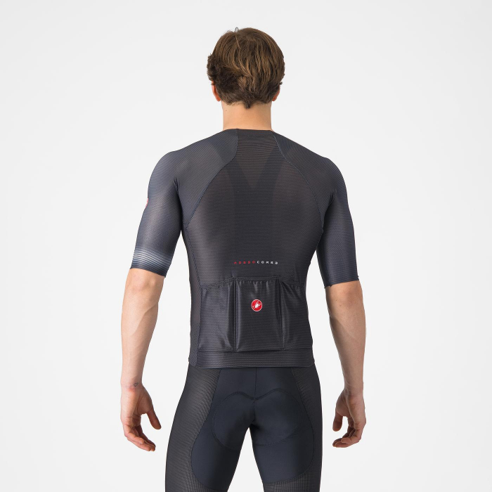 Tricou cu maneca scurta Castelli Climbers A/C, pentru barbati, negru/gri inchis, M [2]