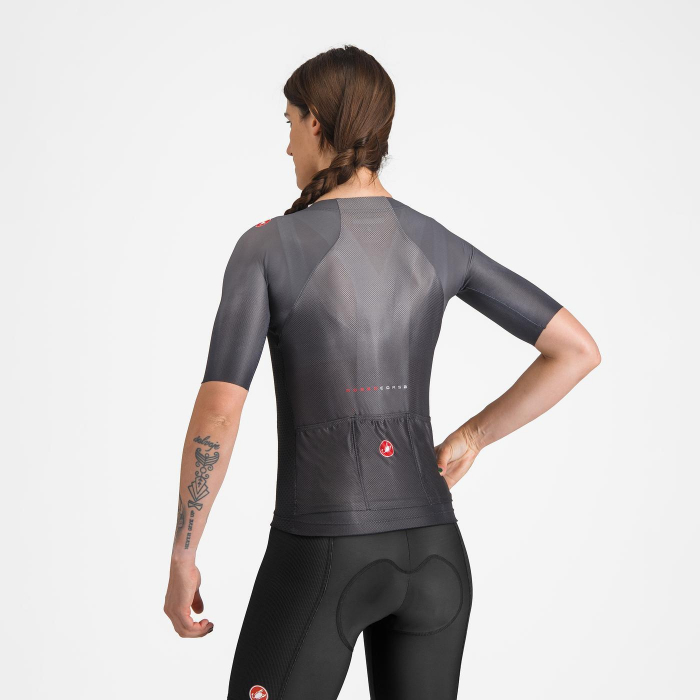 Tricou cu maneca scurta Castelli Climbers A/C W, pentru femei, negru, XS [2]