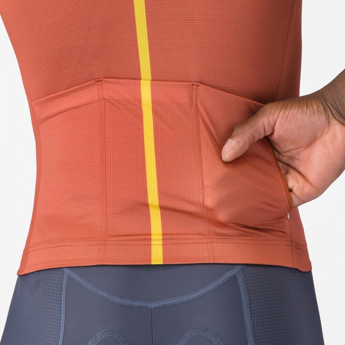 Tricou cu maneca scurta Castelli Drittone Logo, pentru barbati, paprika/mango mojito L [5]