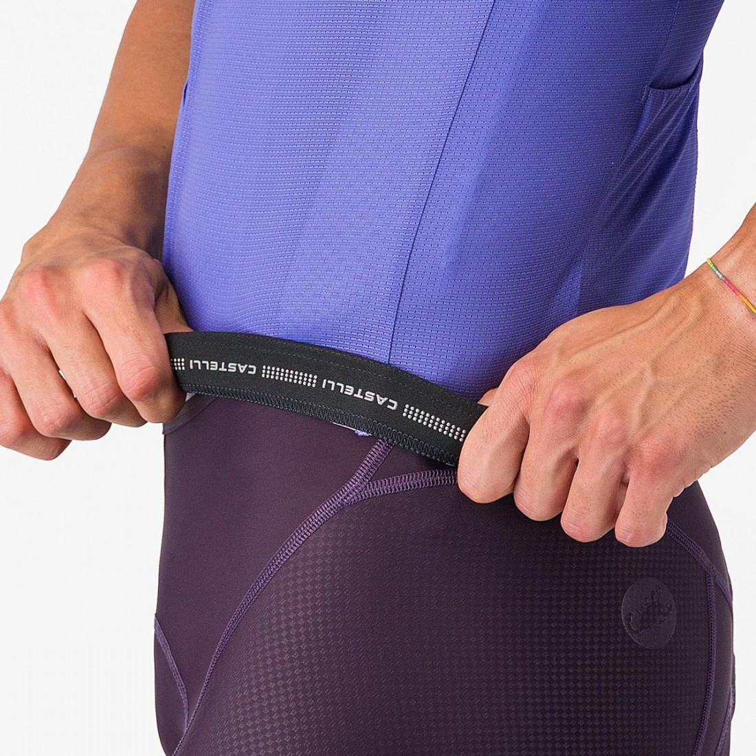 Tricou cu maneca scurta Castelli Drittone Logo, pentru barbati, violet/roz giro XL [8]