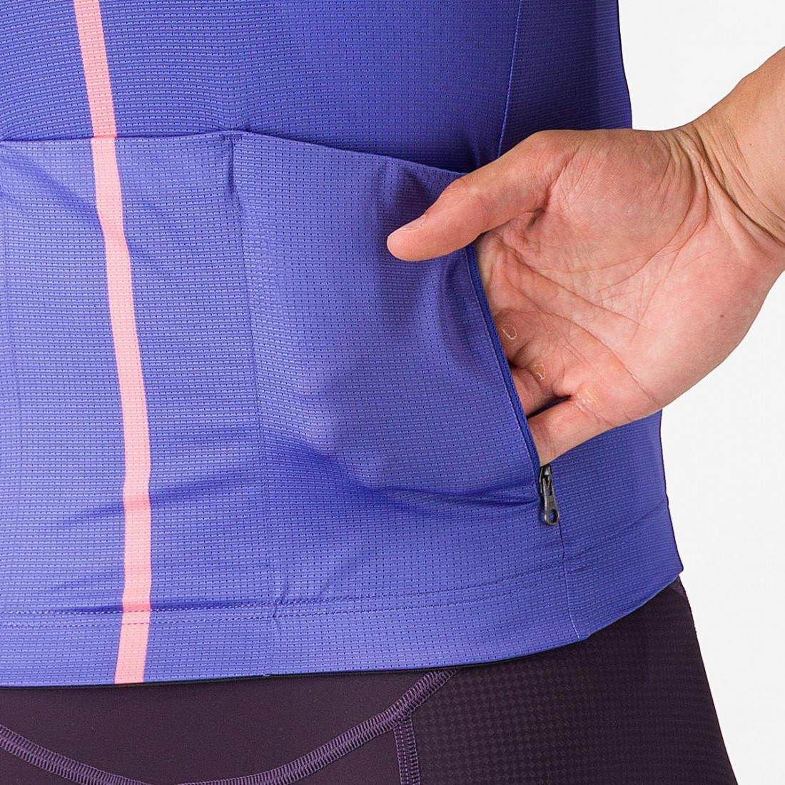 Tricou cu maneca scurta Castelli Drittone Logo, pentru barbati, violet/roz giro XL [5]