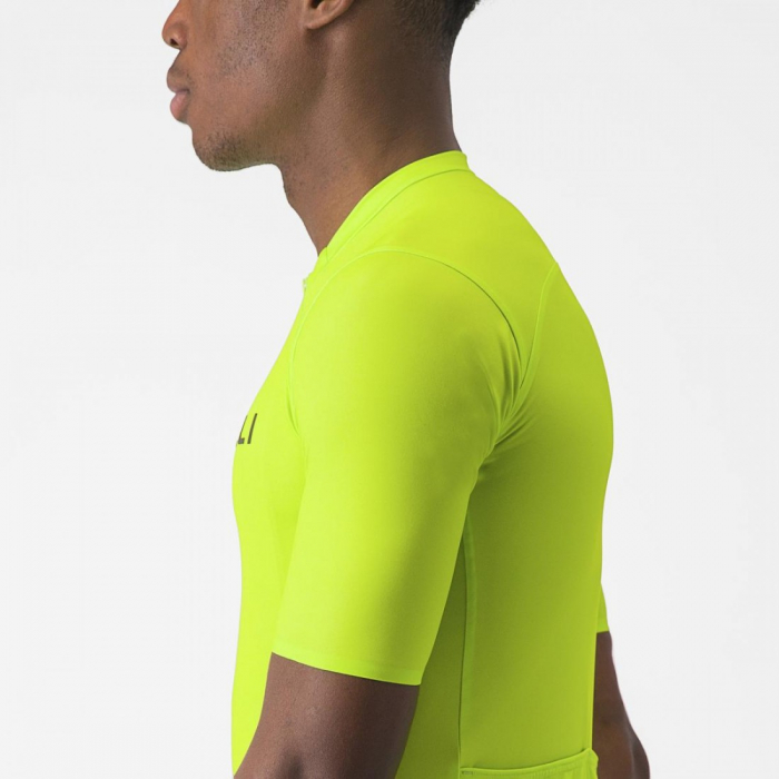 Tricou cu maneca scurta Castelli Prologo Lite, pentru barbati, lime electric/verde inchis, M [6]