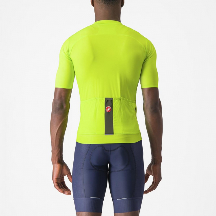 Tricou cu maneca scurta Castelli Prologo Lite, pentru barbati, lime electric/verde inchis, M [2]
