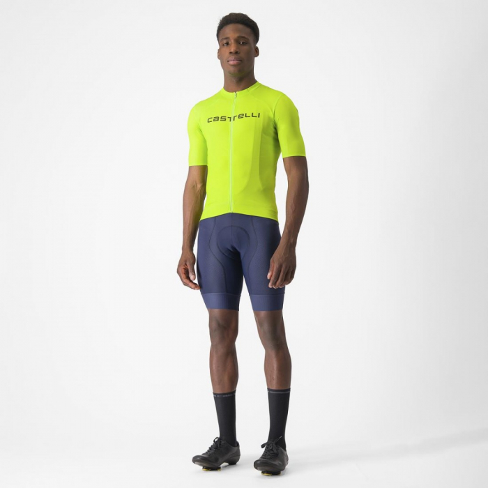 Tricou cu maneca scurta Castelli Prologo Lite, pentru barbati, lime electric/verde inchis, M [7]