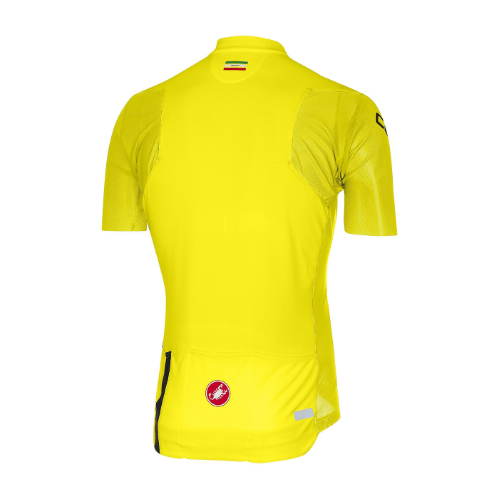 Tricou cu maneca scurta Castelli Entrata 3 Galben Fluo XXXL [2]