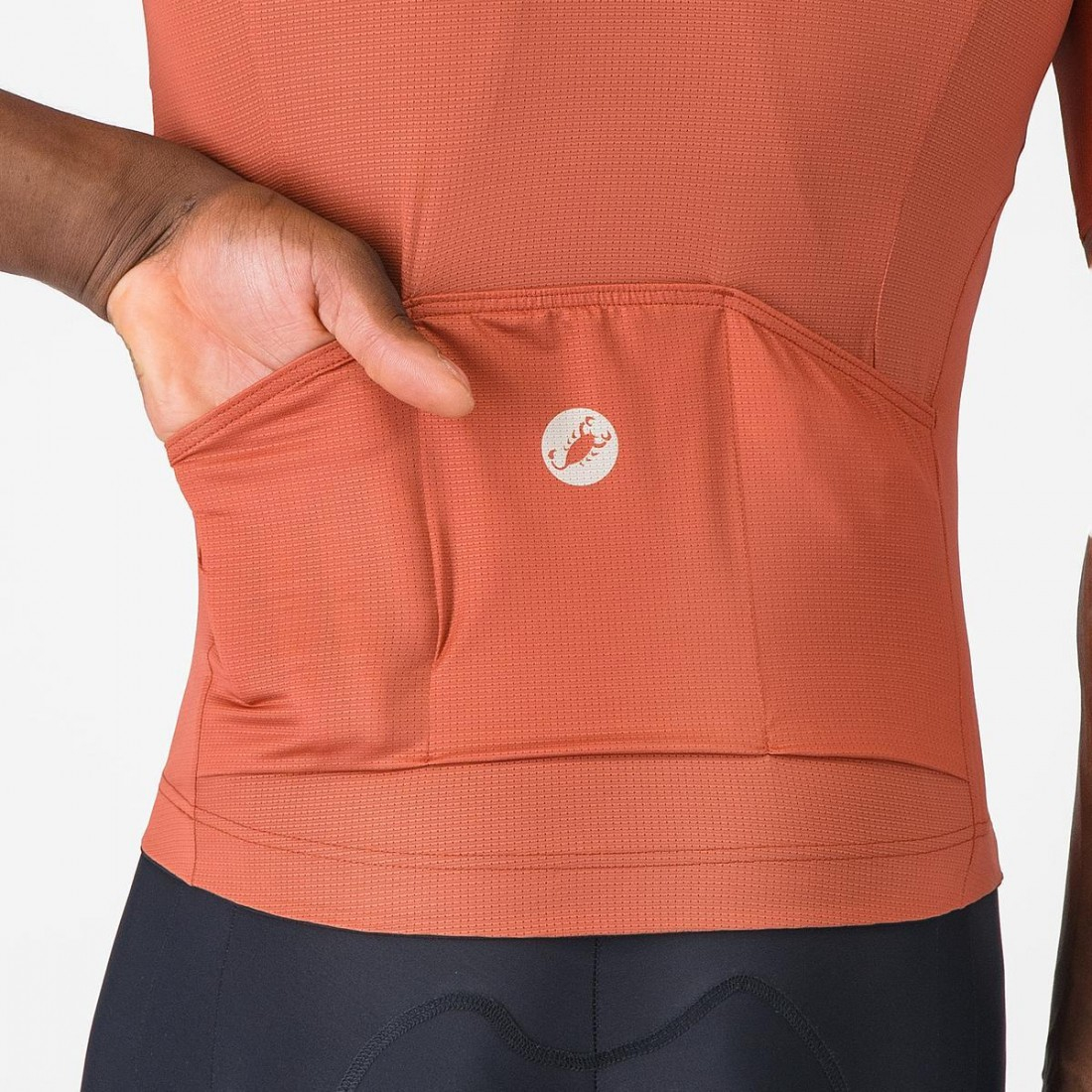 Tricou cu maneca scurta Castelli Entrata Apex, pentru barbati, paprika/arginitu L [4]