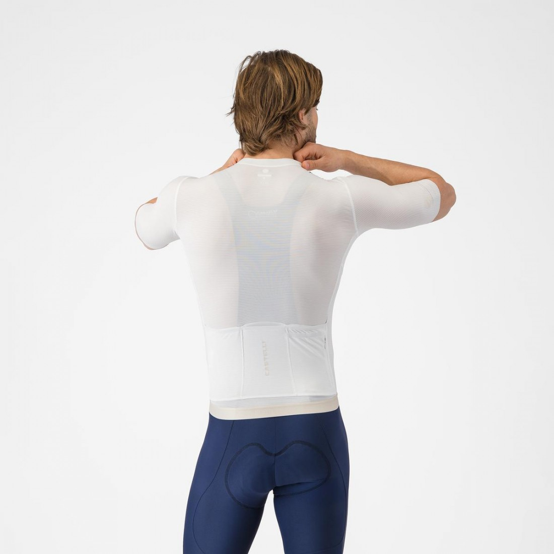 Tricou cu maneca scurta Castelli Espresso 2, pentru barbati, alb L [3]