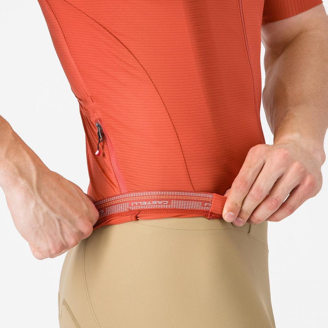 Tricou cu maneca scurta Castelli Espresso 2, pentru barbati, paprika L [6]