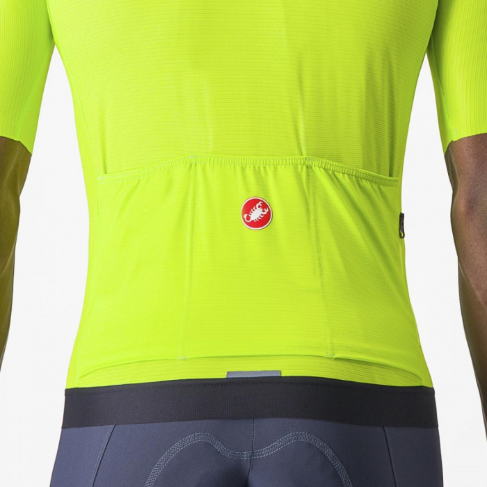 Tricou cu maneca scurta Castelli Espresso, Galben Fluo, L [4]