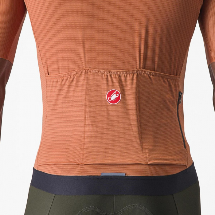 Tricou cu maneca scurta Castelli Espresso, pentru barbati, maro mocha/gri inchis, XXXL [4]