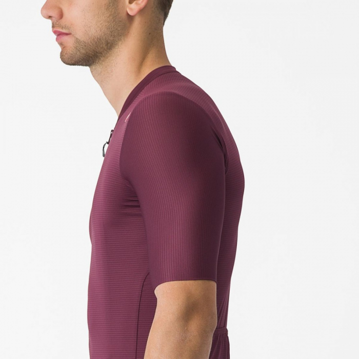 Tricou cu maneca scurta Castelli Espresso, pentru barbati, visiniu inchis/argintiu selenar, XXXL [5]
