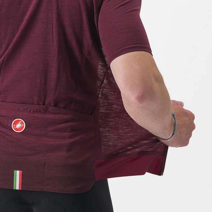 Tricou cu maneca scurta Castelli Essenza, Visiniu, XL [4]