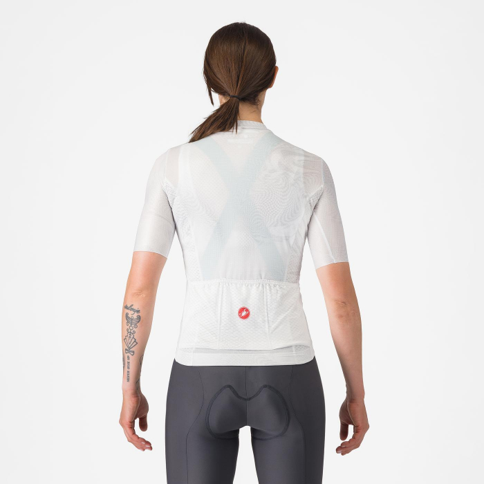 Tricou cu maneca scurta Castelli Fantasia, pentru femei, alb, S [2]
