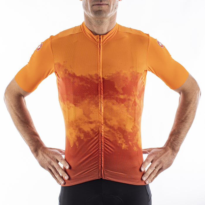 Tricou cu maneca scurta Castelli Polvere Orange XXL [3]