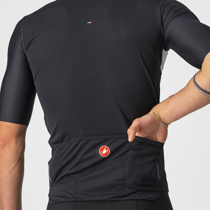 Tricou cu maneca scurta Castelli Prologo 7, Negru/Alb, L [3]
