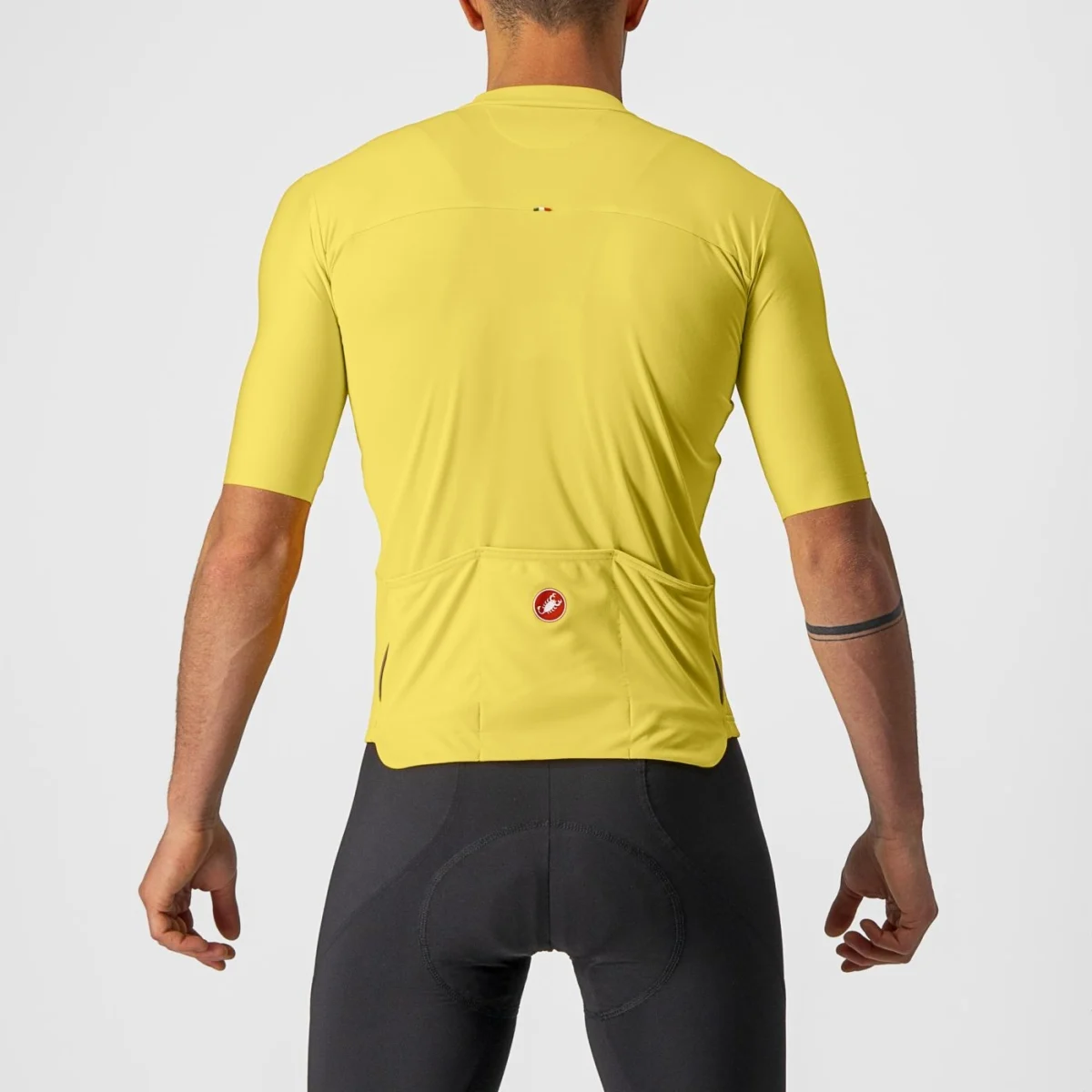 Tricou cu maneca scurta Castelli Prologo 7, Galben/Alb/Kaki, L [2]