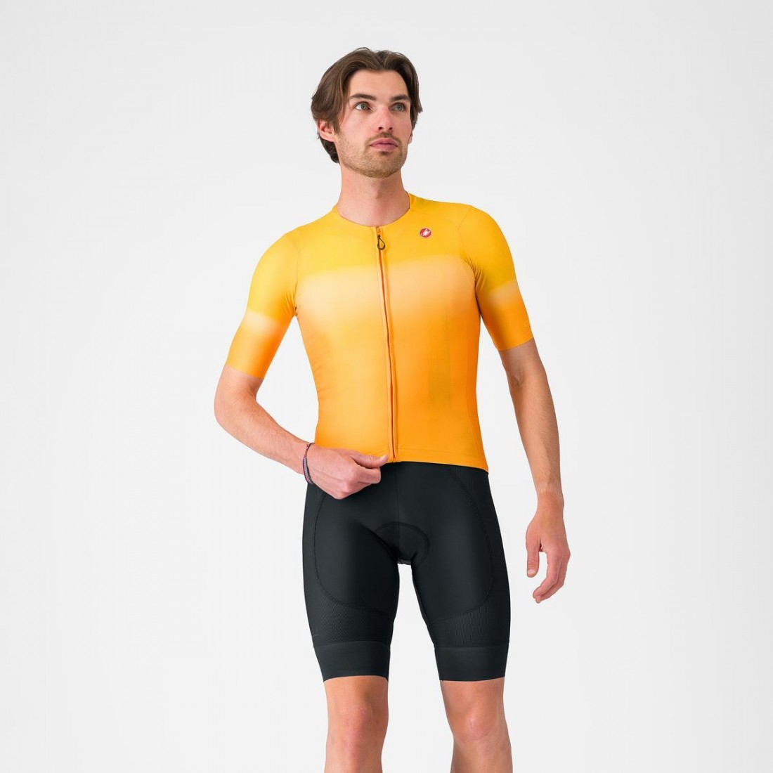 Tricou cu maneca scurta Castelli UPF, pentru barbati, portocaliu aprins, L [3]