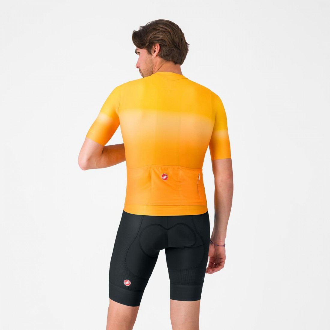 Tricou cu maneca scurta Castelli UPF, pentru barbati, portocaliu aprins, L [5]