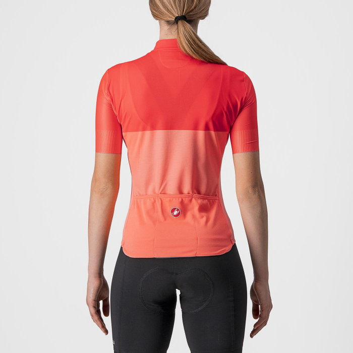 Tricou cu maneca scurta Castelli Velocissima, de dama, Corai/Roz, L [2]