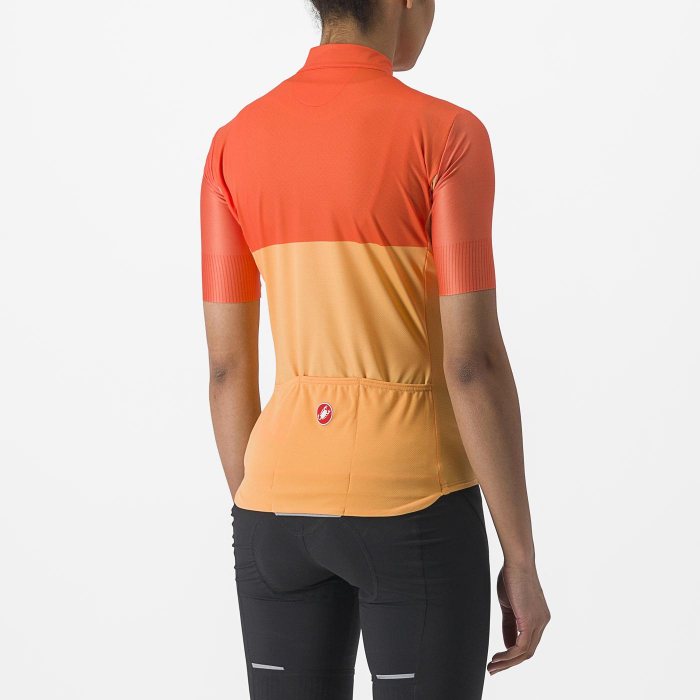 Tricou cu maneca scurta Castelli Velocissima, de dama, Galben/Portocaliu, XS [2]