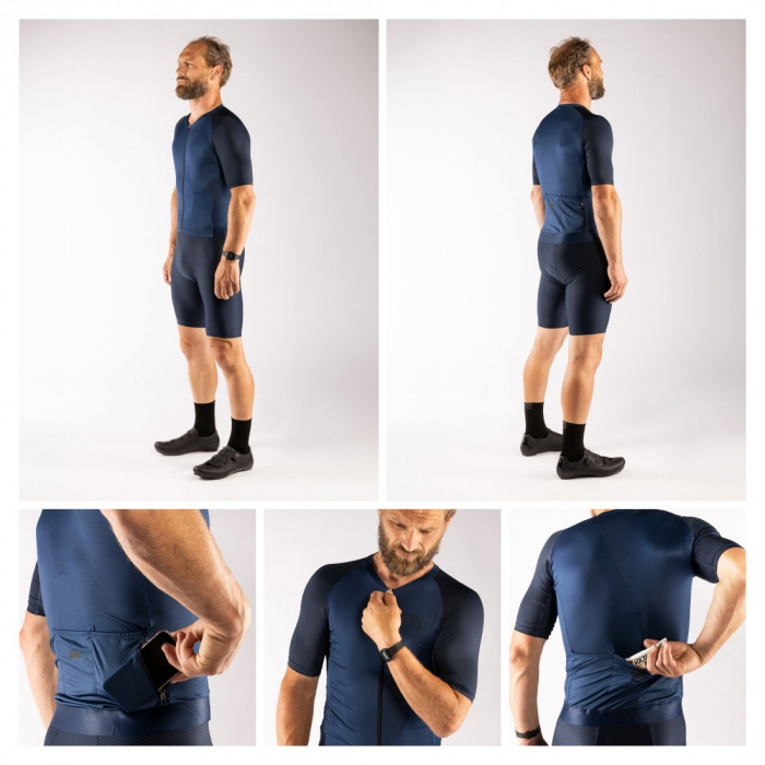 Tricou cu maneca scurta Force Script Albastru M [3]