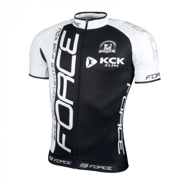 Tricou Force Team maneci scurte negru/alb M [2]