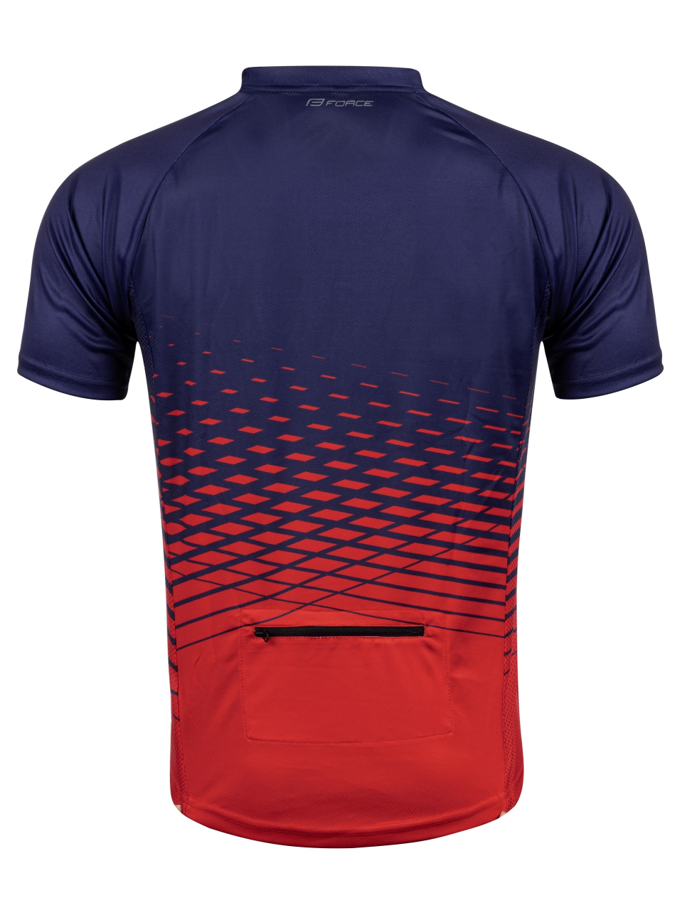 Tricou maneca scurta Force MTB Angle albastru/rosu XL [2]