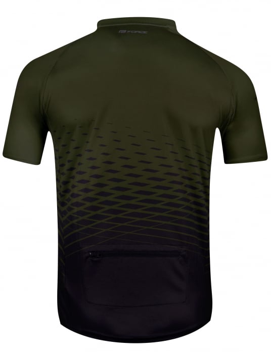 Tricou maneca scurta Force MTB Angle army L [2]