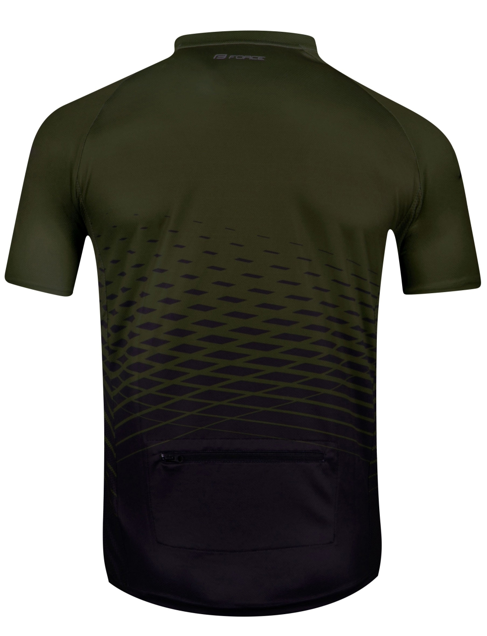 Tricou maneca scurta Force MTB Angle army XL [2]