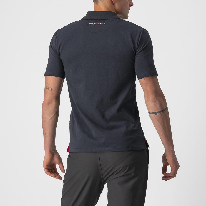 Tricou polo Castelli Race Day, pentru barbati, negru, XXL [2]