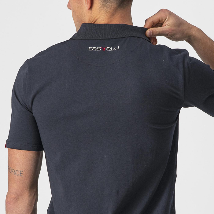 Tricou polo Castelli Race Day, pentru barbati, negru, XXL [5]