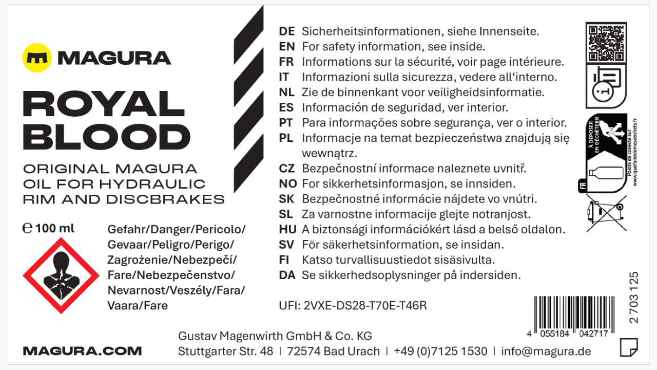 Ulei mineral pt frane hidraulice Magura Royal Blood 100ml (STD) [2]
