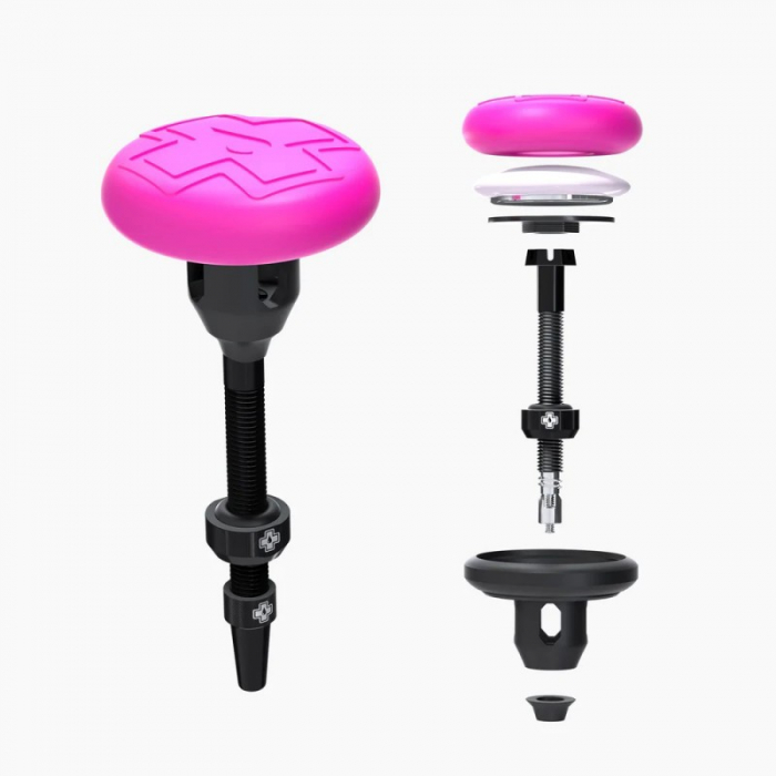 Valva tubeless 44mm Muc-Off Stealth Tubeless Tag Holder cu suport tracker GPS [2]